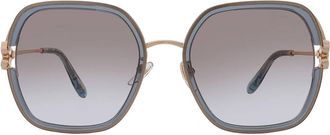 Chopard Brown Gradient Square Ladies Sunglasses SCHG32V 0V93 57