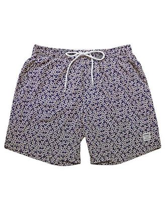 Mosmann Mens Board Shorts in Blue Floral at Nordstrom, Size X-Large Au