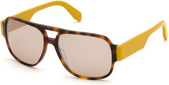 adidas OR0006 52L Mens Sunglasses Tortoiseshell Size 57