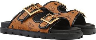 MCM Sandals in Visetos in Cognac at Nordstrom, Size 42
