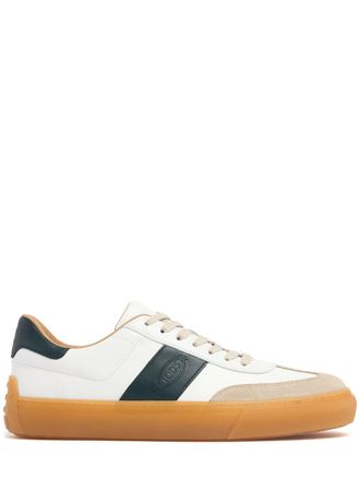 【TOD'S】NAVY BLUE SUEDE AND BEIGE LEATHER SNEAKERS Man BLUE Tod's Sneakers in Suede XXM03E0GC50B4P901OD | Tods