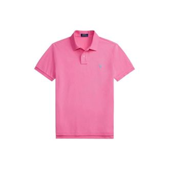 Polo Ralph Lauren Polo Shirts, male, Pink, Size: 2XL Custom Slim Fit Cotton Piqu&eacute; Polo