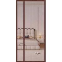 OEM Puerta Con Mosquitera Magn&eacute;tica Con Apertura Lateral, 110 X 220 Cm (marr&oacute;n) - Crezuo