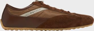 Alexander McQueen Men & apos;s Boxe Mixed Media Low-Top Sneakers