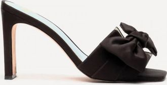 Frances Valentine Womens Hilary Heels In Black Satin