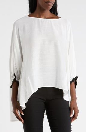 Patrizia Luca Oversize Top in White at Nordstrom Rack