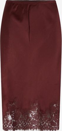 Dôen Midi-Seidenrock aus Satin Elowette