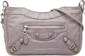 Balenciaga Pre-owned Cross Body Bags, female, Purple, Size: ONE SIZE Pre-owned Vintage Cross Body Bag