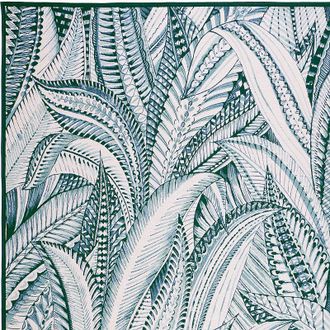 Frontgate Botanic Bliss Indoor/Outdoor Rug - Green, 111 x 411 - Frontgate