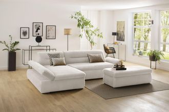 Inosign Ecksofa »Avesa L-Form« Wahlweise mit Armteilvertsellung und Bettfunktion, B/T/H: 300/172/80cm