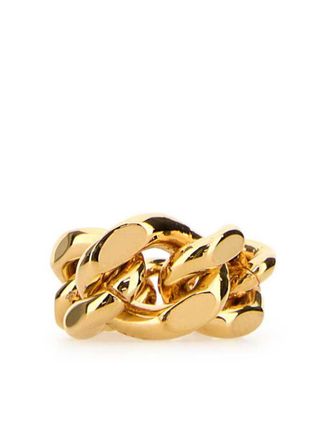 Jil Sander chain ring - women - Metal - S - Gold