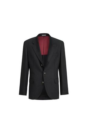 Brunello Cucinelli Hopsack deconstructed blazer in Black at Nordstrom, Size 50 It