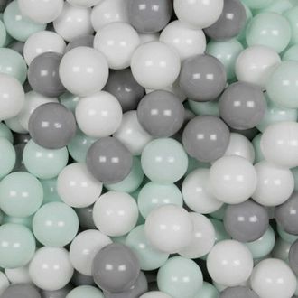 OEM Pelotas De Juguete &Oslash;7cm 300uds Blanco, Gris, Menta Claro
