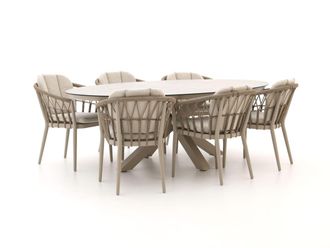 Tierra Outdoor SantaFe/Oblong 220cm dining tuinset 7-delig
