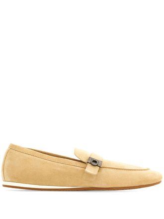 Ferragamo Hug buckle suede loafers - Neutrals