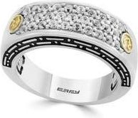 Effy Diamond Pav&eacute; Two Tone Ring - 1.03ctw in White at Nordstrom Rack, Size 10