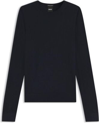 BOSS Slim-fit sweater in merino wool