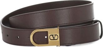 Valentino Garavani VLogo-buckle belt - Brown