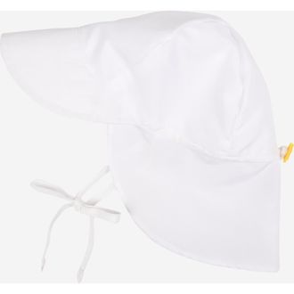 Leveret Flap Swim Hat, UPF 50+ Sun Protection in White at Nordstrom, Size 2-4 T