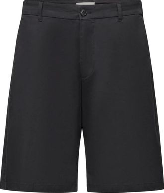 Drykorn Casual Heren Shorts Zwart Katoen-Nylon Mix - Heren - Korte Broeken - Zwart - W33 - Katoen - Korte Broeken