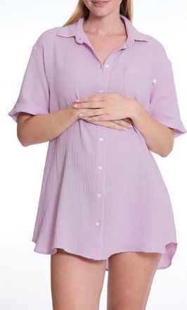 Cache Coeur Ice Cream Maternity nightgown in Lilac at Nordstrom, Size X-Small/small