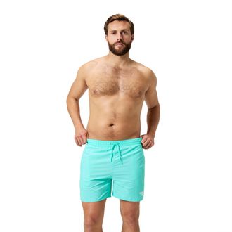 Speedo Badeshorts SPEEDO ESSENTIALS WATERSHORT 16 DKGRN, Herren, Gr. XS, N-Gr, blau, Obermaterial: 100% Nylon, Badehosen Badeshorts, schnell trocknend