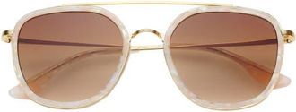 Freyrs Eyewear Weston Round Sunglasses in Light Pink/brown at Nordstrom