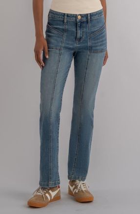 Kut from the Kloth Kelsey Seamed High Waist Ankle Flare Jeans in Articulated at Nordstrom, Size 00P