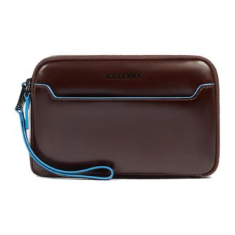Piquadro Bags, male, Brown, Size: ONE SIZE Clutch with three dividers