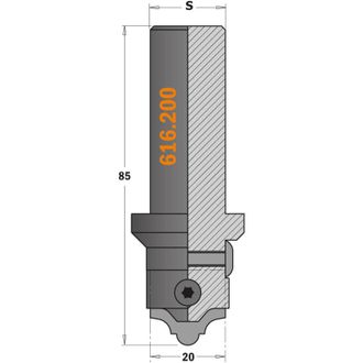CMT 616.200 Cuerpo Fresa S=20 Para Mdf
