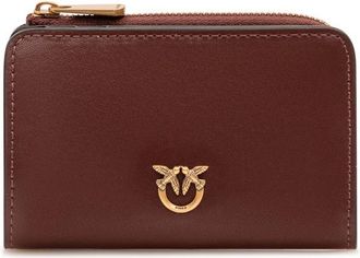 Pinko Brown Love Birds Solid Wallet