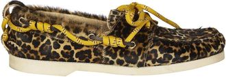 Golden Goose Mocassini Leopard - Heren - Bootschoenen - Bruin - 41 EU - Schoenen