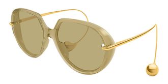 Bottega Veneta BV1436S 004 Mens Sunglasses Yellow Size 60