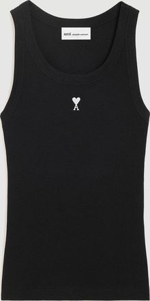 Ami Top Contrasted Ami De Coeur Noir Blanc Creme