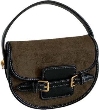 Generic Vintage Womens Saddle Bag, Premium Faux Leather Convertible Crossbody Shoulder Tote Bag