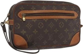 Louis Vuitton Pre-owned Clutches, female, Brown, Size: ONE SIZE Pre-owned Canvas Clutch