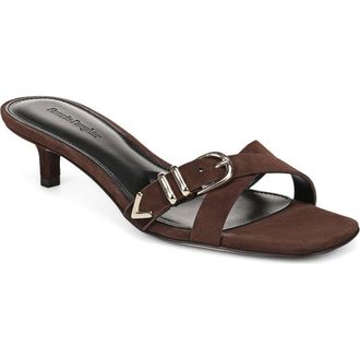 Favorite Daughter Shiloh Kitten Heel Sandal in Coffee Suede at Nordstrom, Size 9.5