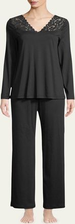 Hanro Moments Long Sleeve Pajama Set