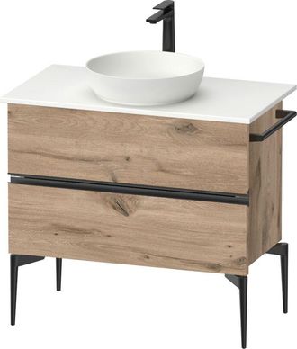 Duravit Duravit - Sivida Consola Mueble Bajo Lavabo, 2 Cajones, Tirador