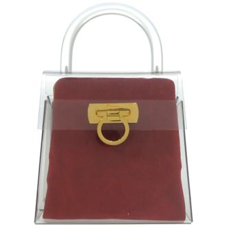 Ferragamo Clear gold Color Acrylic Metal Handbag (Pre-Owned)