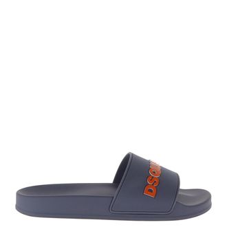 Dsquared2 Rubberen slippers met logo