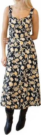 Ulla Johnson Vivi Sweetheart Neckline Midi Dress In Tourmaline