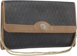 Dior Pre-owned Vintage Honeycomb PVC Schoudertas - Dames - Vintage Clutch - Bruin - ONE Size - Leer - Vintage