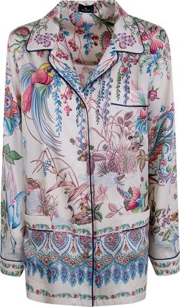 Etro Printed Bowling Neck Shirt