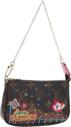 Louis Vuitton Pre-owned Accessory Pouch - Dames - Vintage Mini Tas - Bruin - ONE Size - Vintage