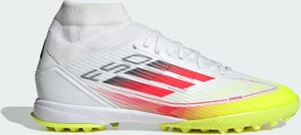 adidas adidas Performance Womens F50 League Mid Turf Boots - White/Red - Size UK 10.5