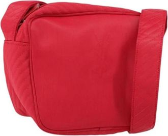 Saint Laurent Pre-owned Cross Body Bags, female, Red, Size: ONE SIZE Pre-owned Nylon Shoulder Bag