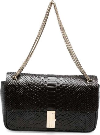 Tom Ford Semi Shiny Printed Python Chain Shoulder Bag