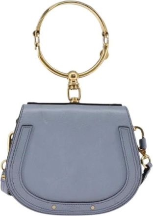 Chlo&eacute; Pre-owned Handbags, female, Blue, Size: ONE SIZE Pre-owned Nile crossbody bag