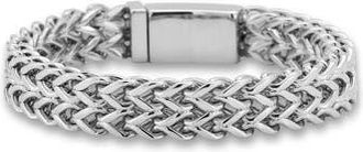 Yield of Men Mens Bold Wheat Chain Bracelet in Silver at Nordstrom Rack